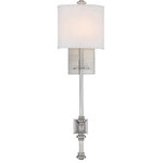 Savoy House - Devon 1 Light Sconce, Satin Nickel - Beautiful satin nickel brings style and shine to the handsomely structured and detailed Devon wall sconce from Savoy House.