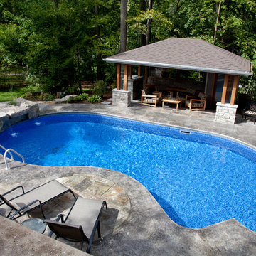Double Pillar stone Cabana