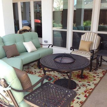 Colorful and comfortable outdoor space