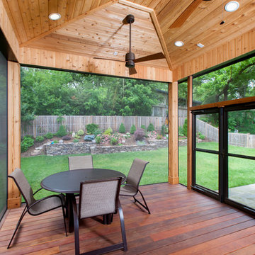 Contemporary Cedar Screen Room