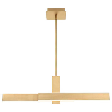 Cameno Chandelier LED Linear Small Gold