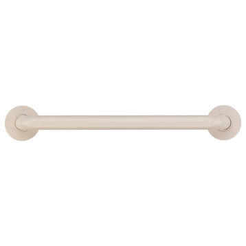 Coated Grab Bar With Safety Grip, ADA, Nylon Flange - 1 1/4" Dia, Biscuit, 42"