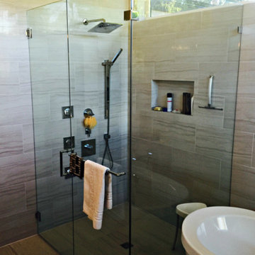 90 Degree Frameless Glass Shower Doors, Greater Vancouver Shower Glass