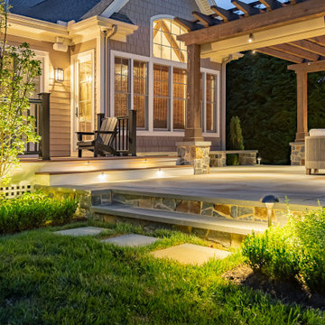 Haddonfield NJ Residence # 8 - Elegant Pergola and Fireplace