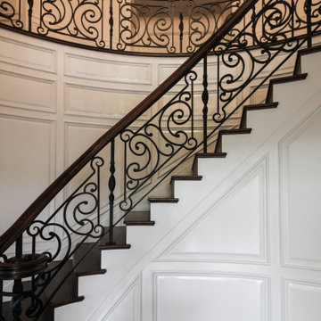 Project #74 | Circular Staircase with Hand-Forged Metal Panels