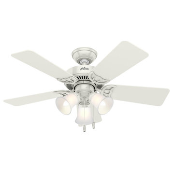 Hunter 51010, Southern Breeze with 3 Lights 42", White