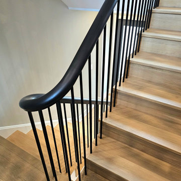 Project #115 | Staircase with Continuous Rail System Without Newels