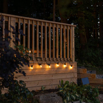 Custom Multi-Level Cedar Deck & Outdoor Living Space