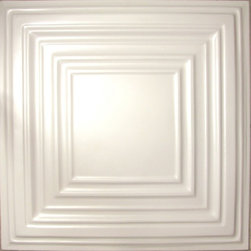 2401 Tin Ceiling Tile - White - Classic Edgerton Square - Ceiling Tile