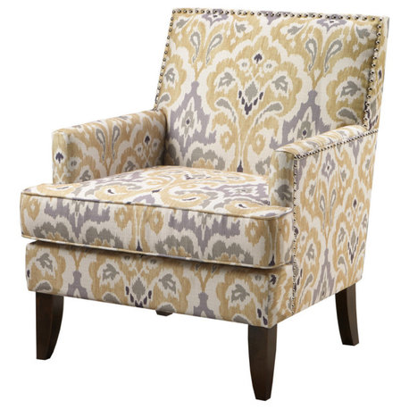 Madison Park Colton Track Arm Club Chair, Yellow