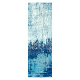 Abstract Rainfall Area Rug, 2'6