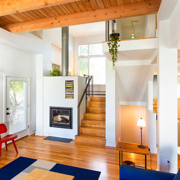 Roxbury Contemporary Single Family - Living Room