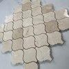 Crema Marfil Marble Medium Lantern Arabesque Mosaic Tile Polished, 1 sheet