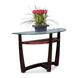 Elation Console/Sofa Table Base in Cappuccino - Console Tables