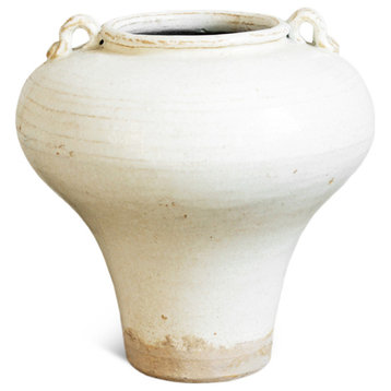 White Milk Ceramic Urn