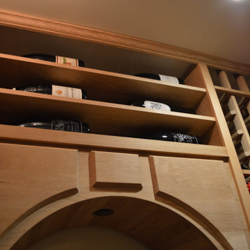Magnum Compartments Designed for A Rustic Wine Cellar