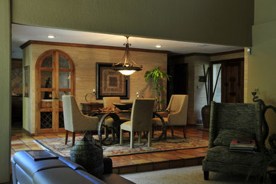 Elegant dining room photo in Dallas