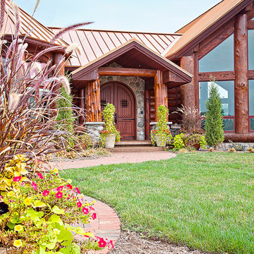 Erin, Wisconsin Project by Wisconsin Log Homes - www.wisconsinloghomes.com