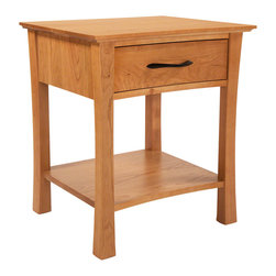 Green Mountain Open Shelf Nighstand - Nightstands And Bedside Tables