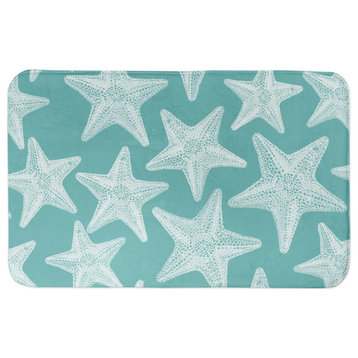 Starfish Teal 21x34 Bath Mat