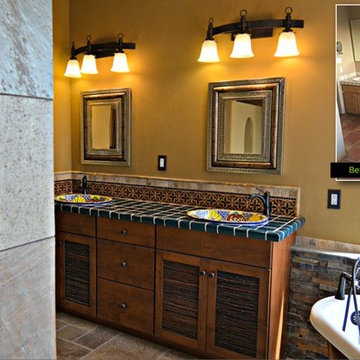 Master Bath Remodel w/Clay Plaster Walls, Custom Cabinets & Clawfoot Tub