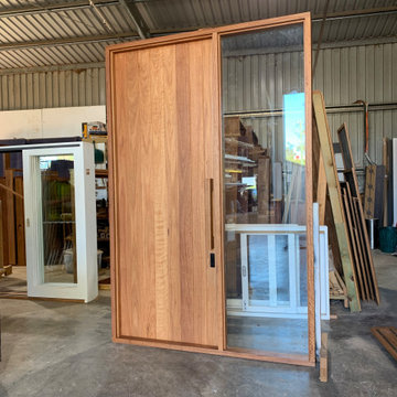 Blackbutt Entry door with custom timber handle