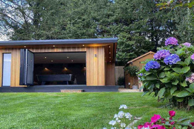 Agrandissement maison bois moderne