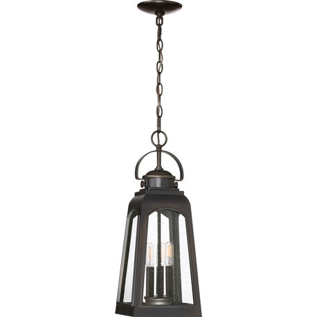 Quoizel GDM1908PN Three Light Outdoor Hanging Lantern Guardsman Bronze