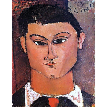 Amedeo Modigliani Portrait of Moise Kisling, 21"x28" Wall Decal