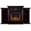Tennyson Electric Fireplace with Bookcases - Classic Espresso