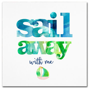 Lisa Powell Braun 'Sail Away' Canvas Art, 18x18