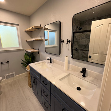 Home Remodel/ One Bath/paint/popcorn removal/LED Can lights/baseboards/Flooring