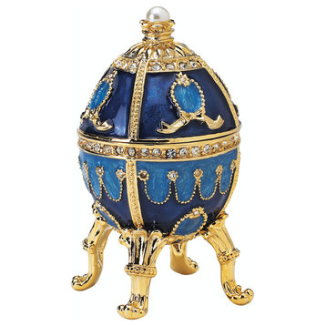 The Pushkin Collection Romanov Style Enameled Egg: Natalia