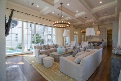Inspiration for a coastal home design remodel in Miami