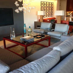 Sculpted Steel Coffee Tables - Coffee And Accent Tables
