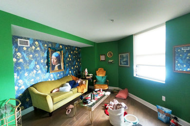 Contemporary Green living Area