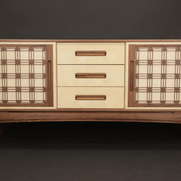 Decorative Walnut Sideboard