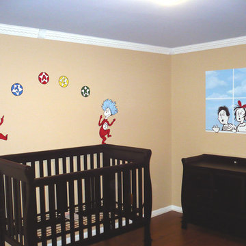 Dr Seuss Theme Nursery in Michigan by ML Murals of Michigan