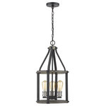 Z-Lite - Z-Lite 472-3P-ABB Kirkland - 12" Three Light Pendant - Stunning in an entryway, this three-light barnwoodKirkland 12" Three L Ashen Barnboard *UL Approved: YES Energy Star Qualified: n/a ADA Certified: n/a  *Number of Lights: Lamp: 3-*Wattage:100w Medium Base bulb(s) *Bulb Included:No *Bulb Type:Medium Base *Finish Type:Ashen Barnboard