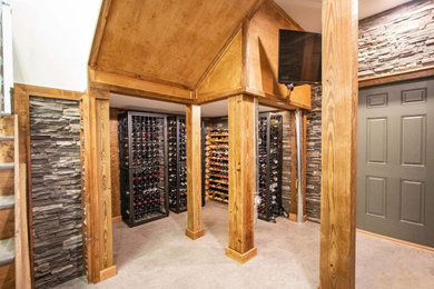 Inspiration for a wine cellar remodel in New York