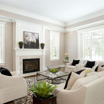 Up to date family room with personality