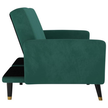 Emerald Velvet Futon Sofa