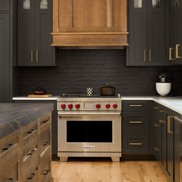 Modern, Moody Kitchen