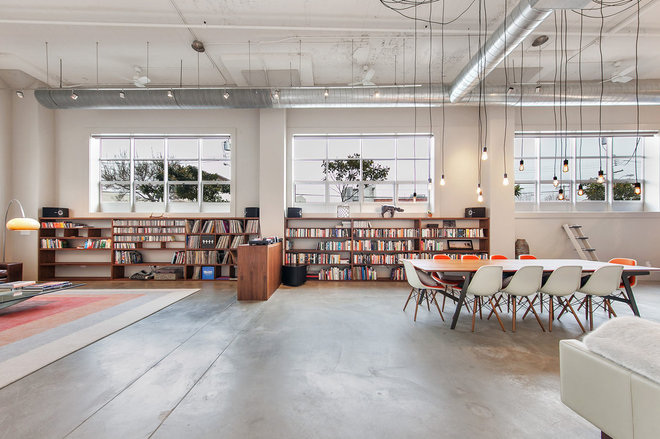 Industrial Family Room by Tal Klein Real Estate