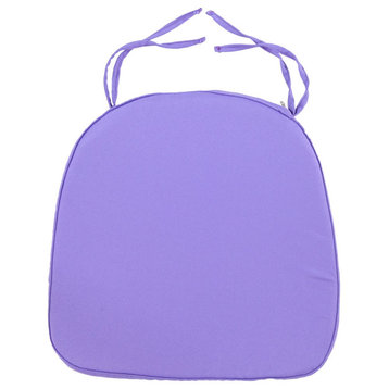 LeisureMod Modern Dining Chair Cushion Pads, Purple