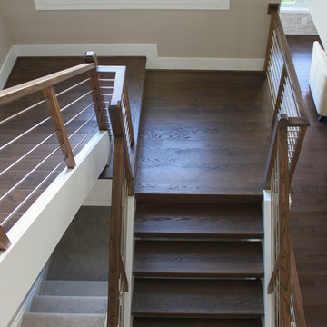 Project #22 | Stainless Steel & Dark Wood Treads