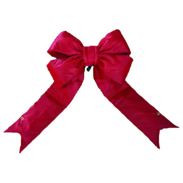 Vickerman Red Nylon Outoor Bow, 6"