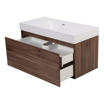 39" Andesite Modern Bathroom Vanity www.modernbathware.com
