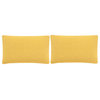 Soleil Solid Pillow, Indoor Outdoor, Set of 2, Sunshine Yellow, 12"x20"