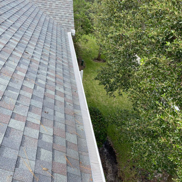 Gutter guards installed